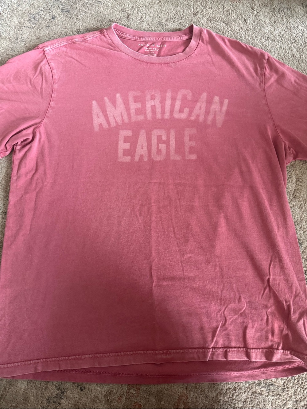 American Eagle Pink Logo Tee